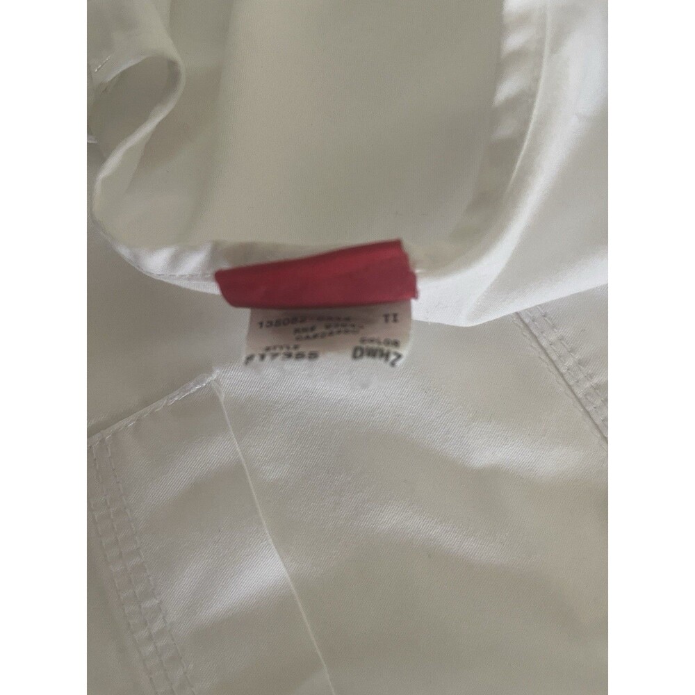 Dickies Medical Short Sleeve V-Neck Scrub Top Fit Women's Size XL White Pockets - Picture 8 of 11